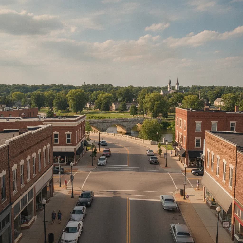 View of Elkhart, IN