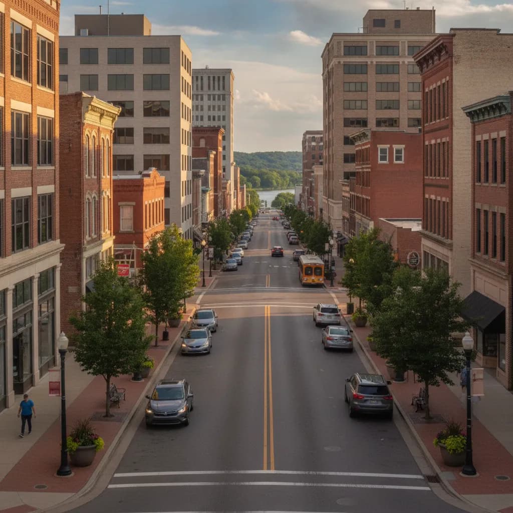 View of Evansville, IN