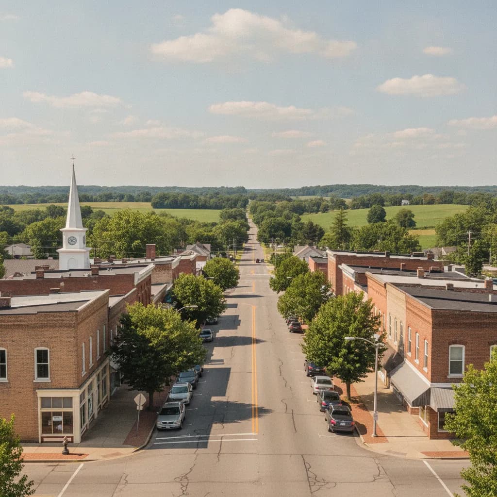 View of Floyds Knobs, IN