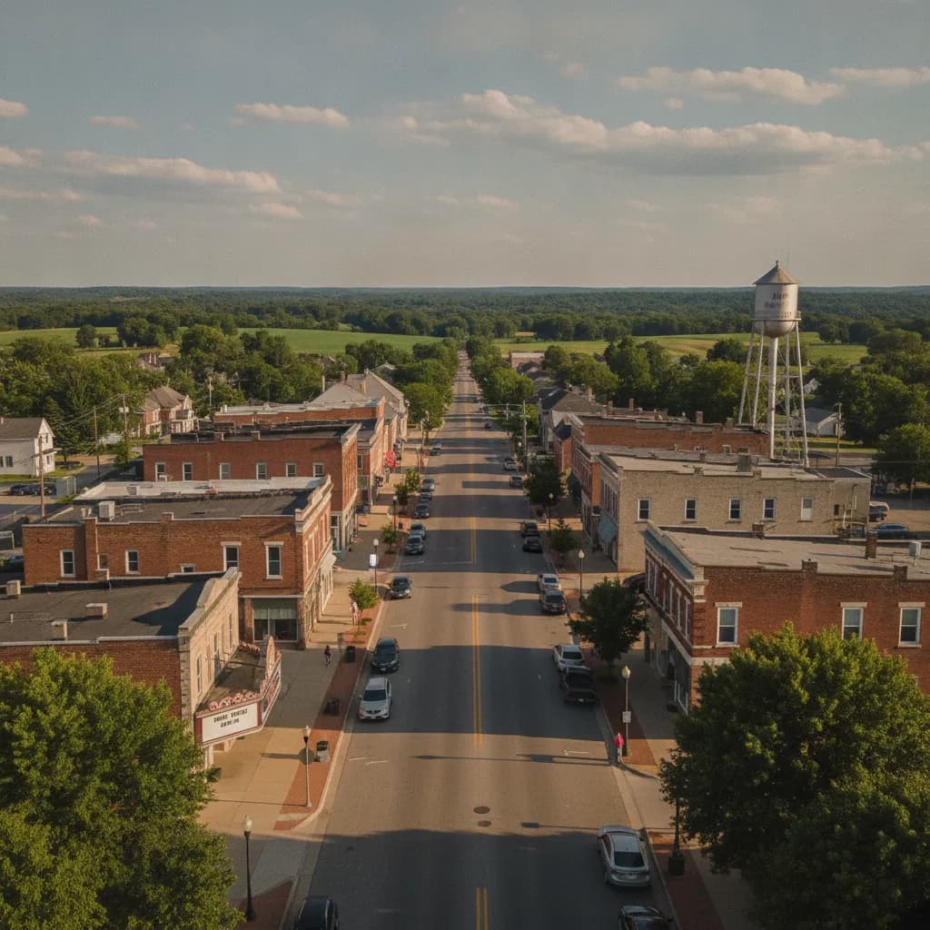 View of Garrett, IN