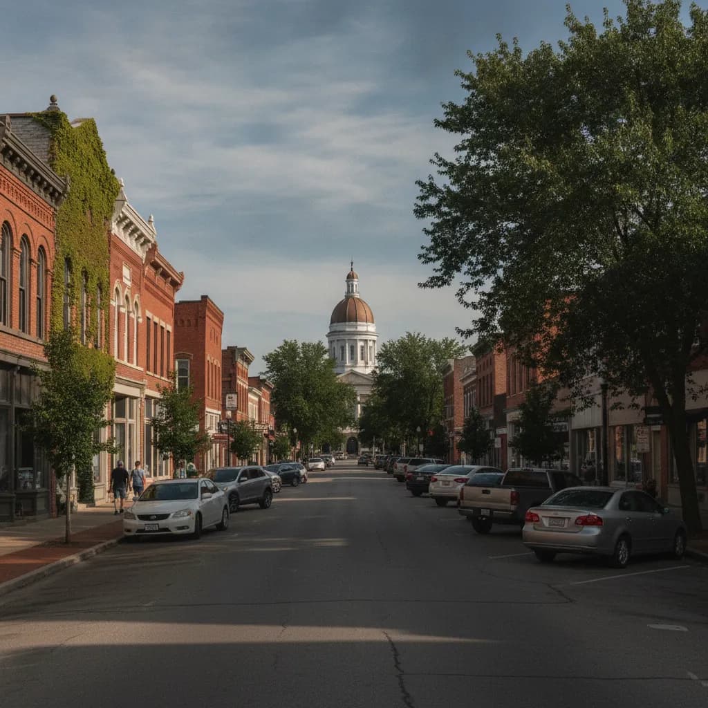 View of Greencastle, IN