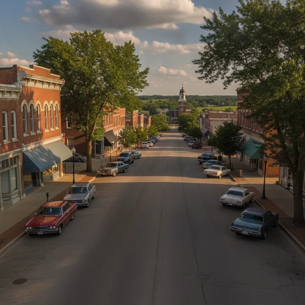 View of Greenfield, IN