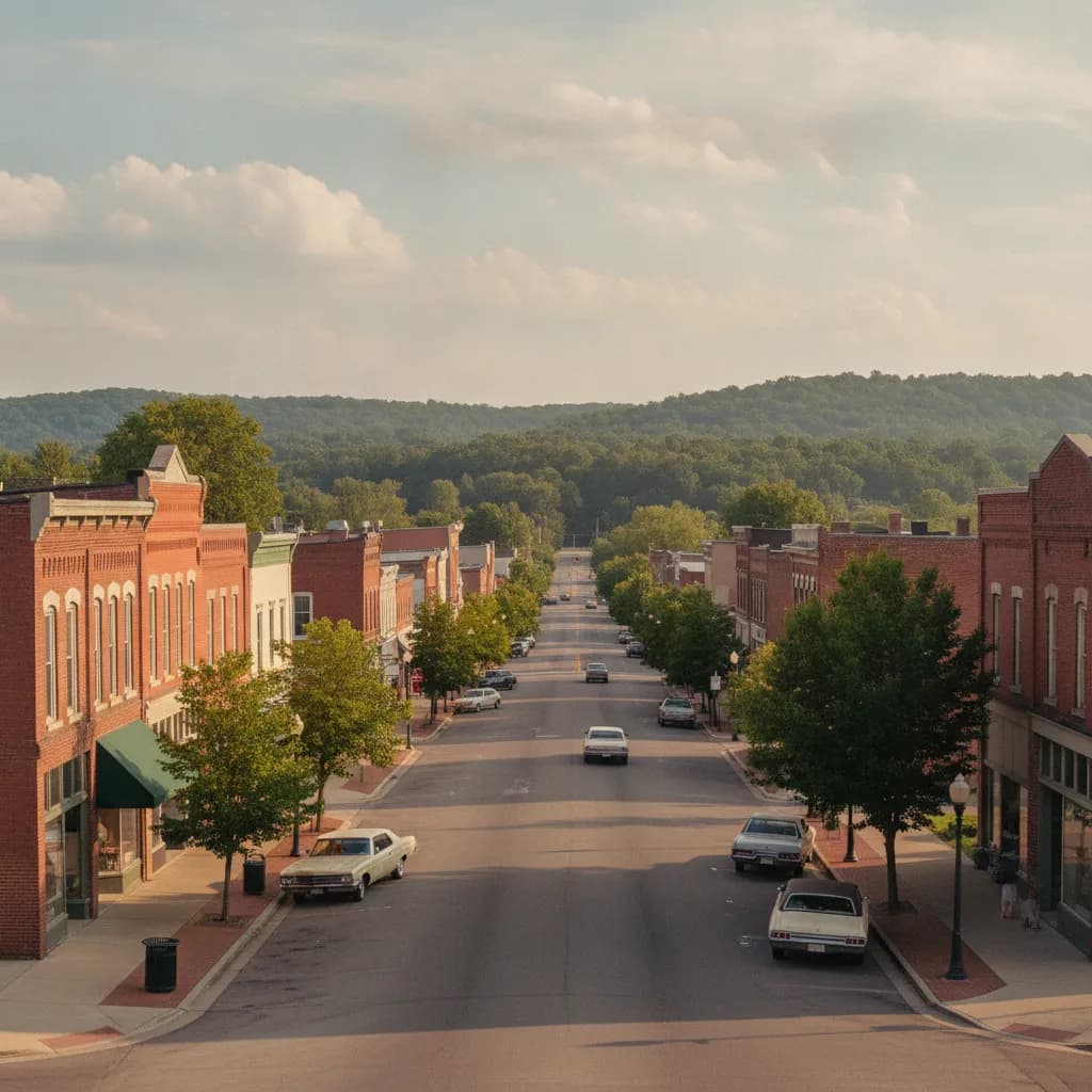 View of Huntingburg, IN