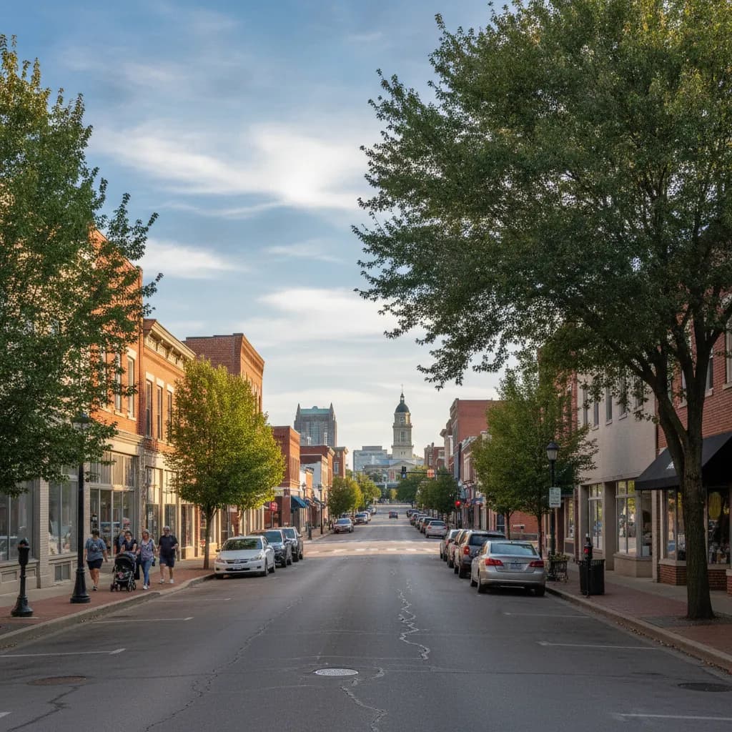 View of Jeffersonville, IN