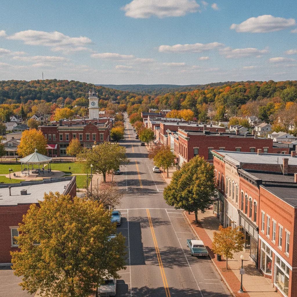 View of Kendallville, IN