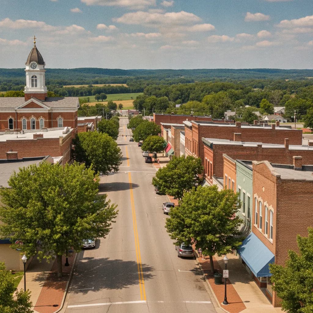 View of Martinsville, IN