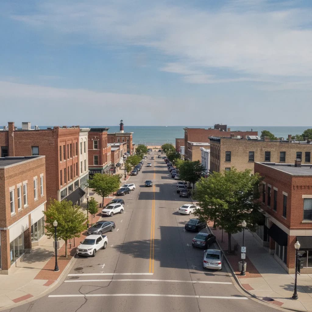 View of Michigan City, IN