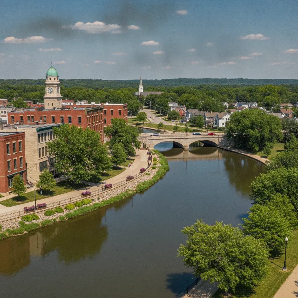 View of Mishawaka, IN