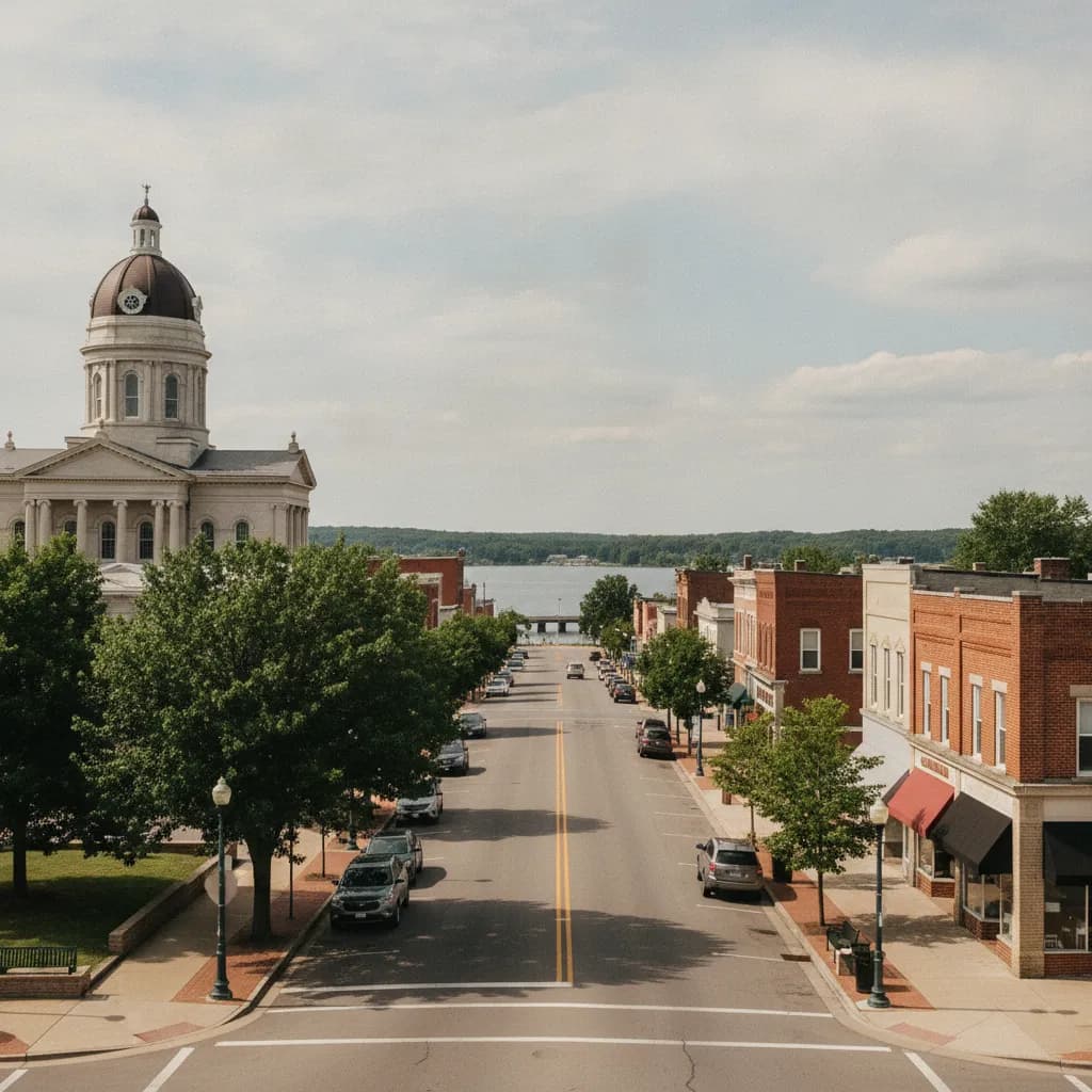 View of Monticello, IN
