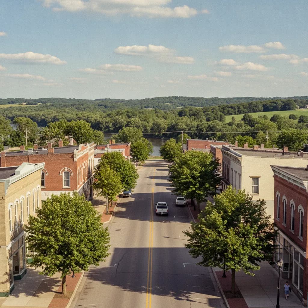 View of Mount Vernon, IN