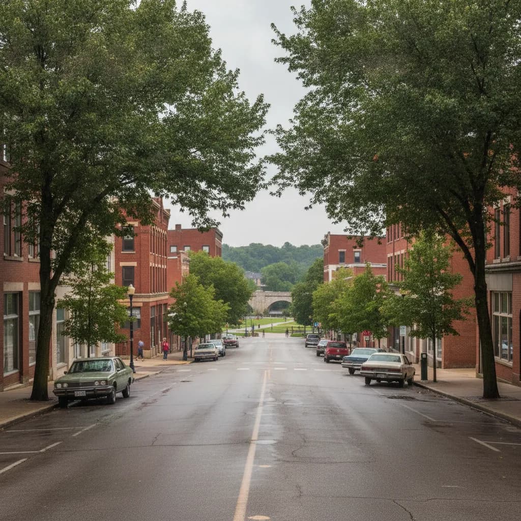 View of Muncie, IN