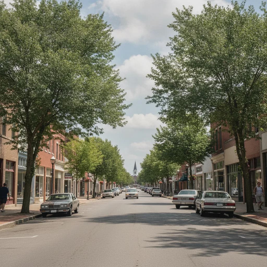 View of Rushville, IN
