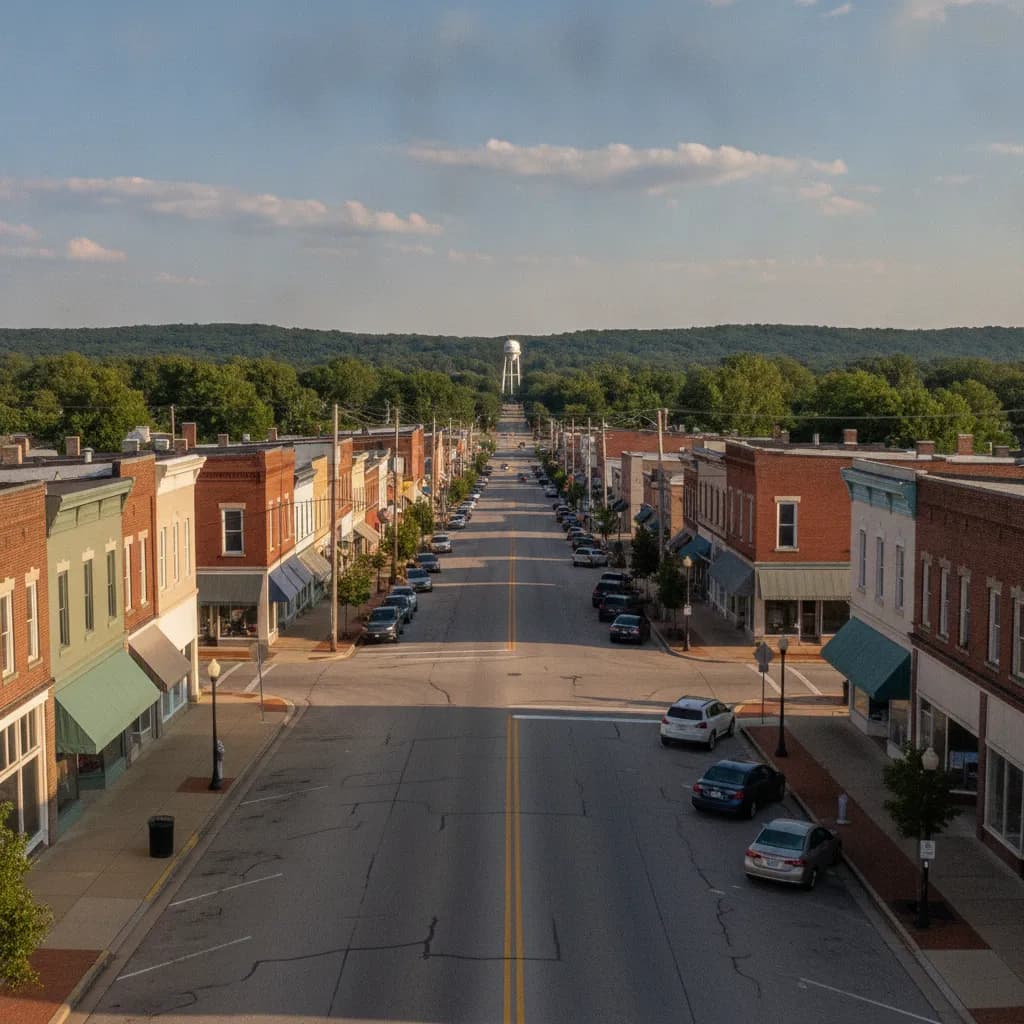 View of Scottsburg, IN