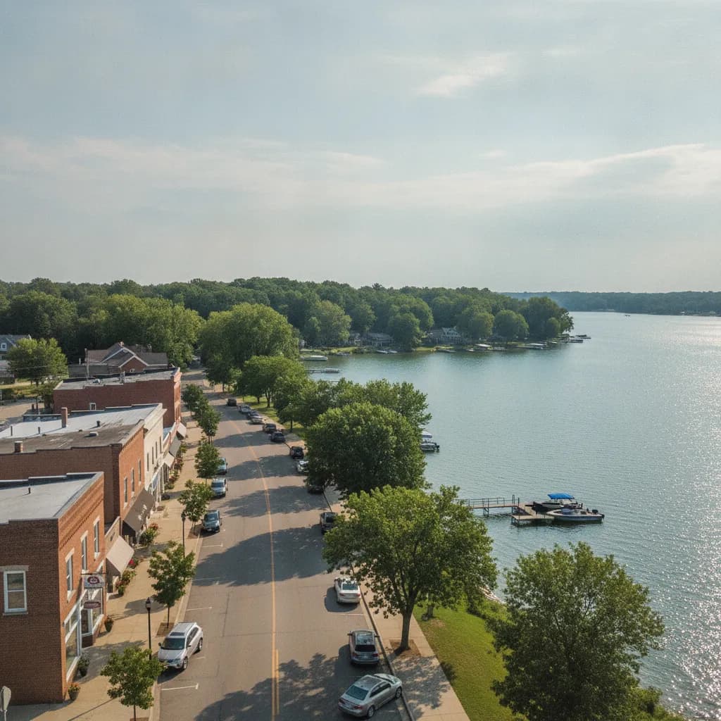 View of Simonton Lake, IN