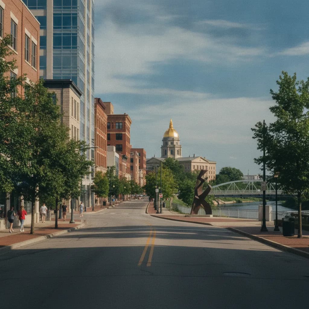 View of South Bend, IN