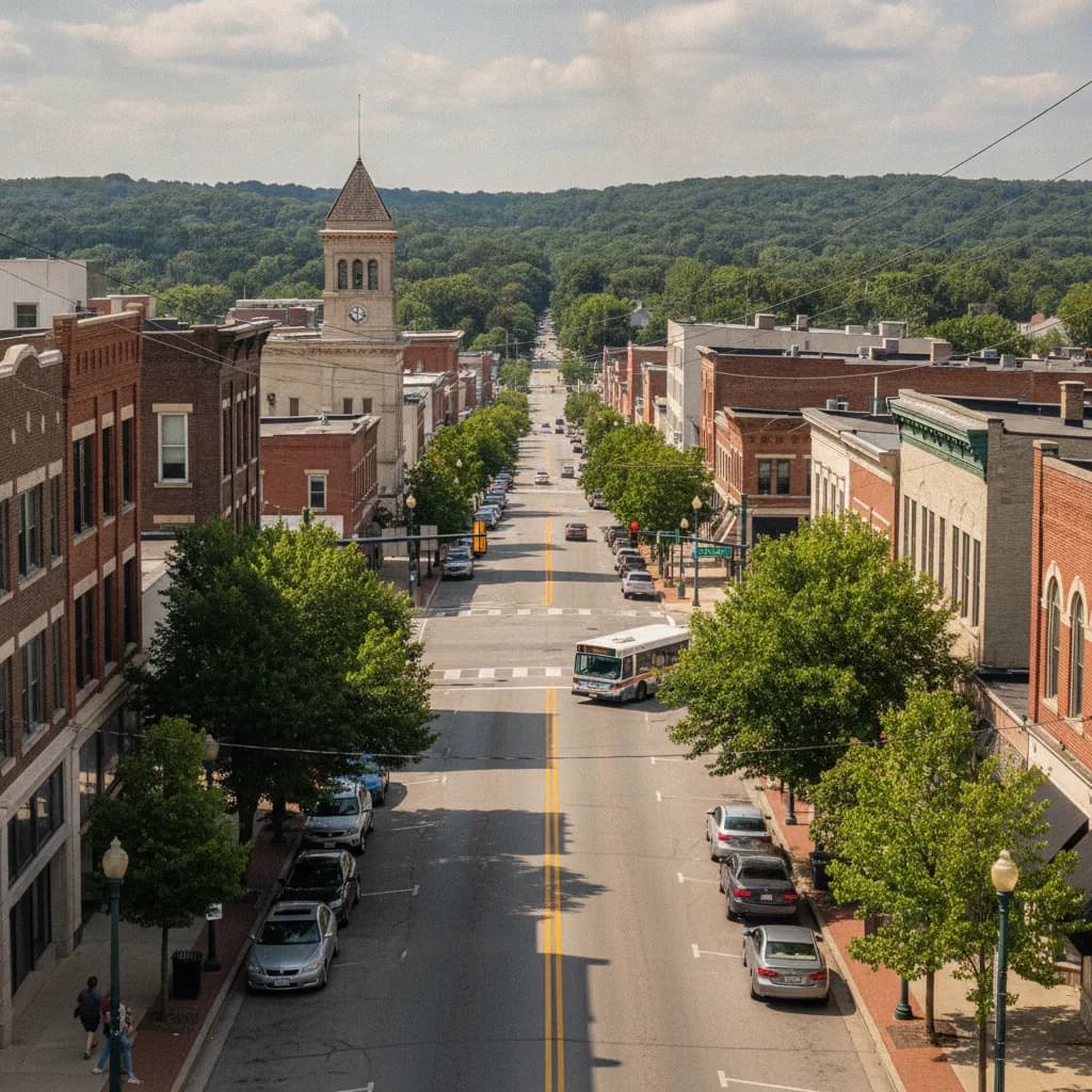 View of Terre Haute, IN