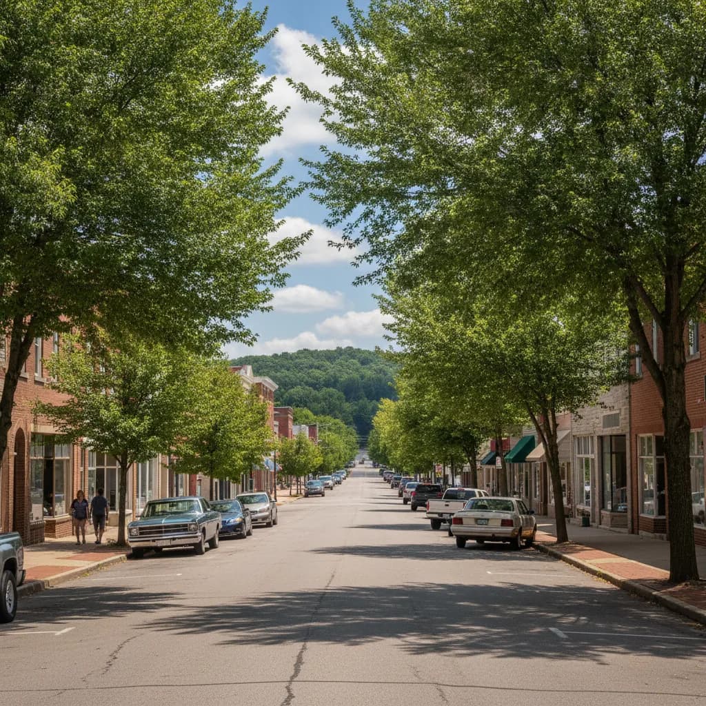 View of Upland, IN