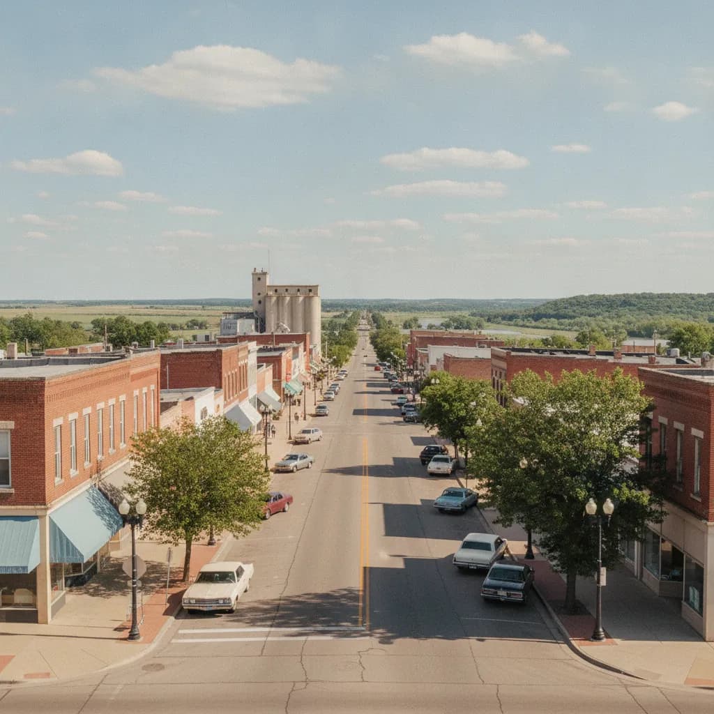 View of Great Bend, KS