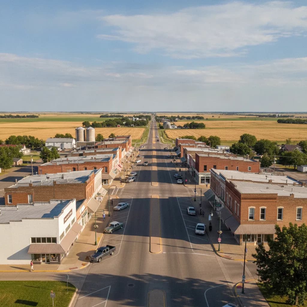 View of Scott City, KS