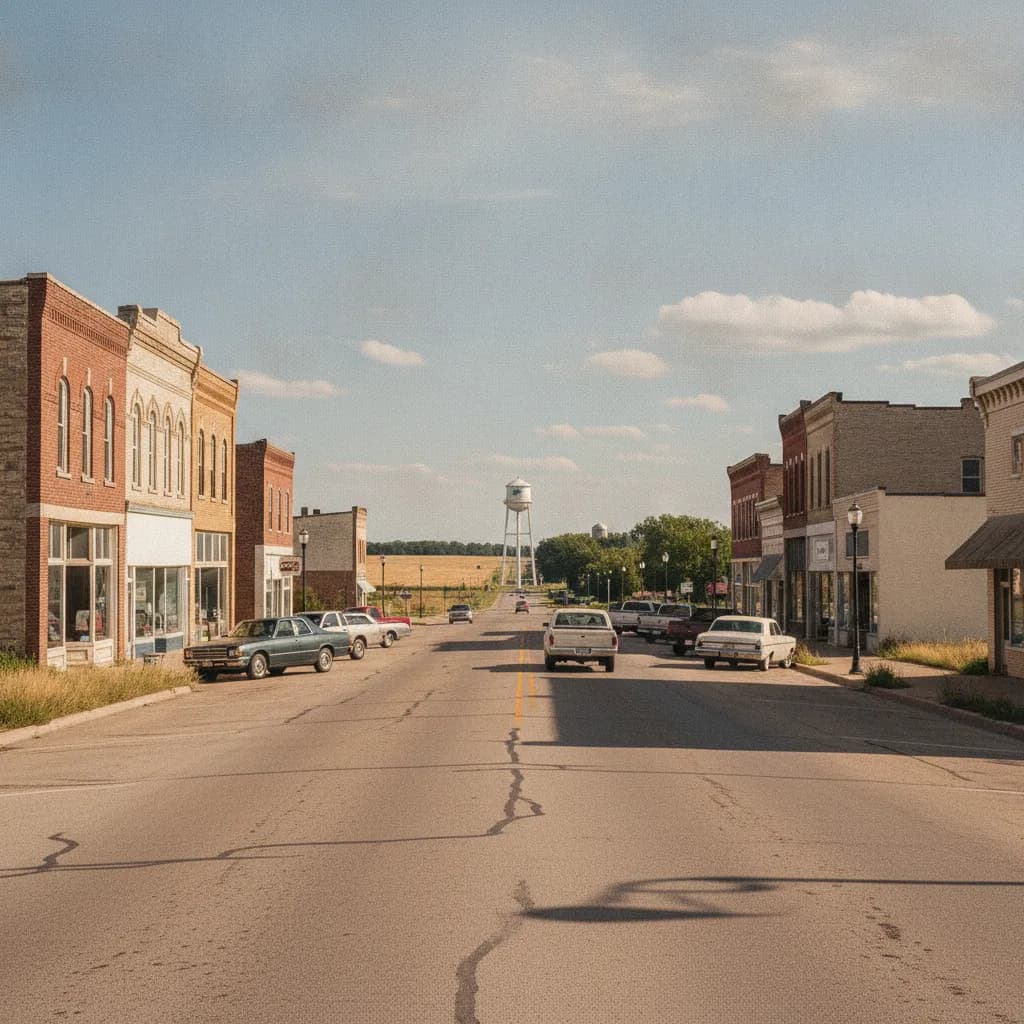 View of Wellington, KS