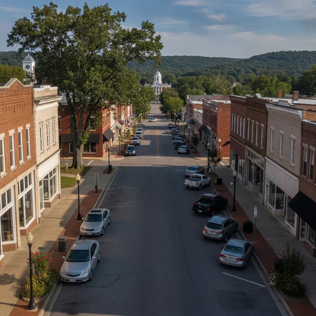 View of Benton, KY