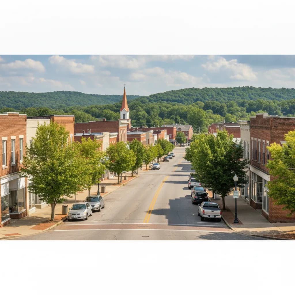 View of Campbellsville, KY