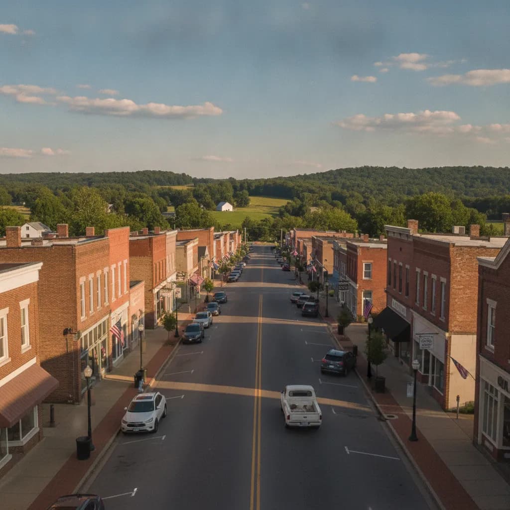 View of Columbia, KY