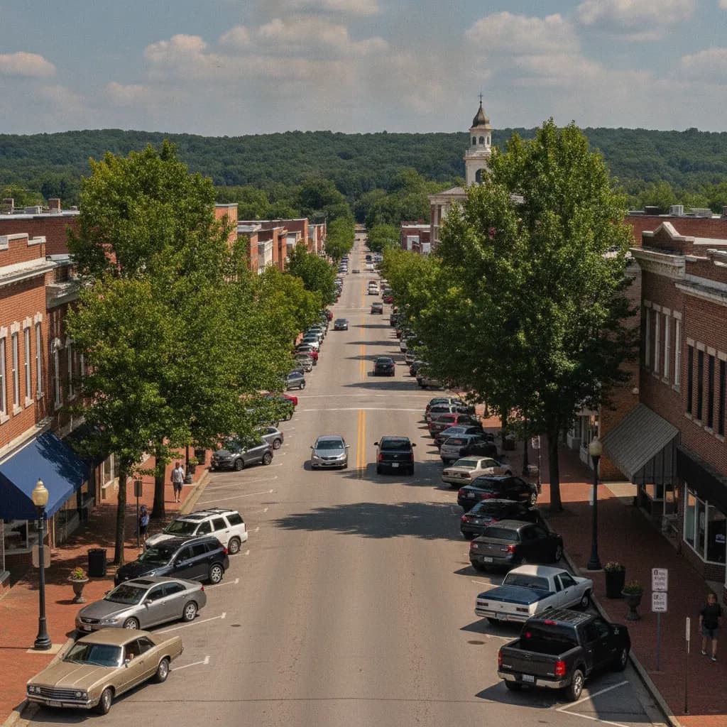 View of Madisonville, KY