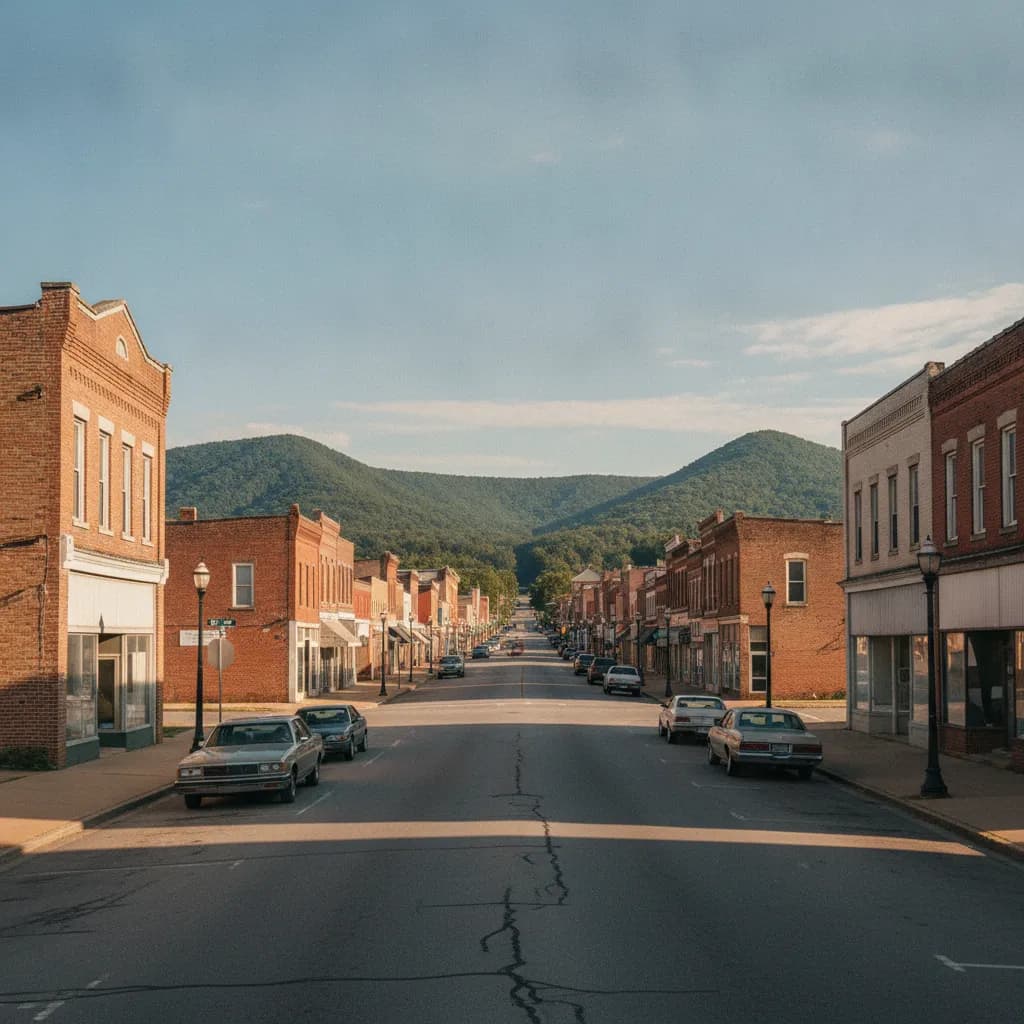 View of Middlesborough, KY