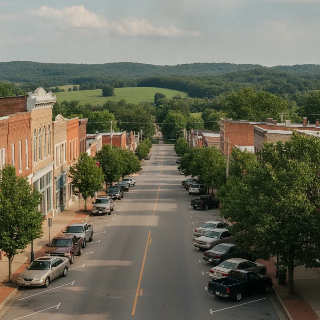 View of Nicholasville, KY