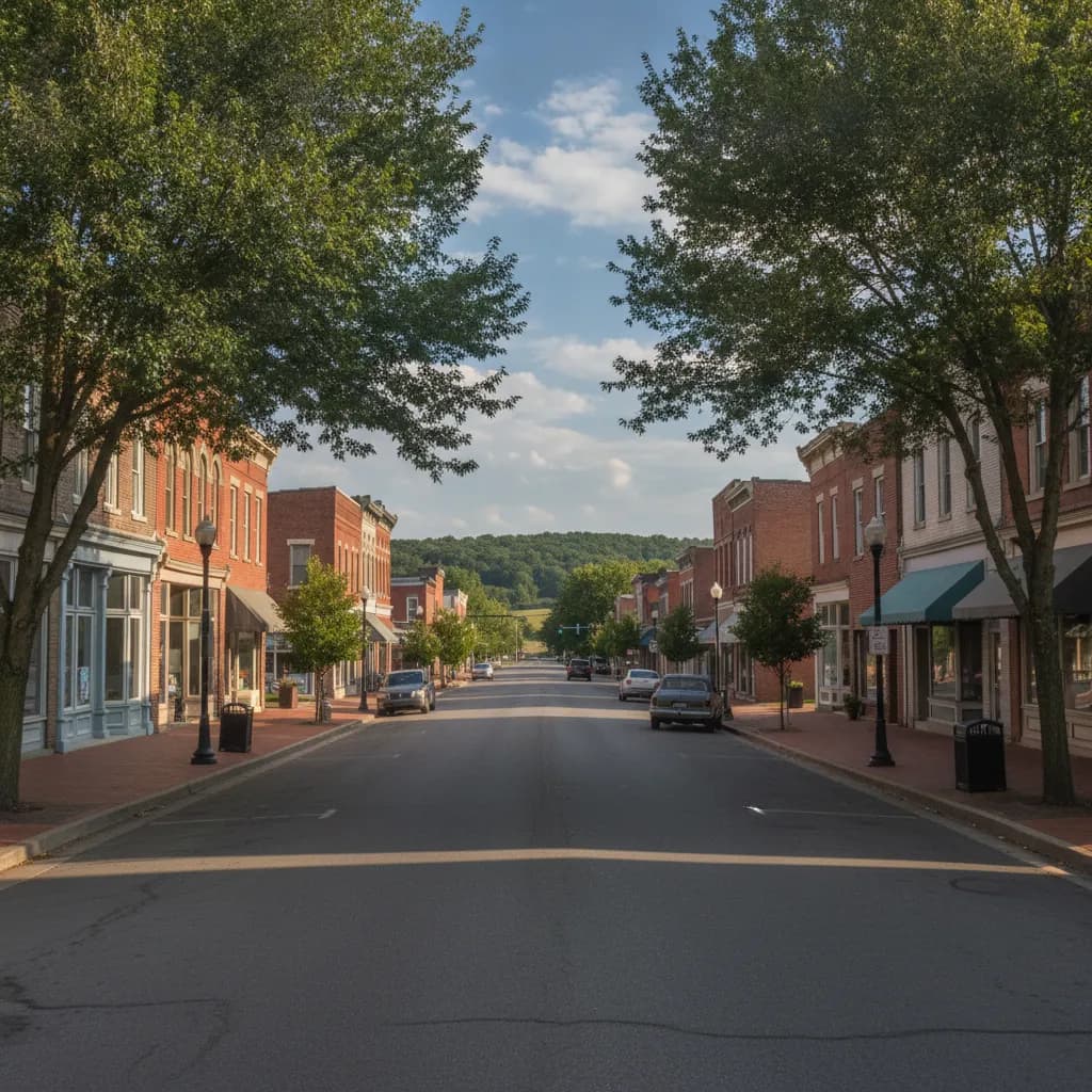 View of Shelbyville, KY