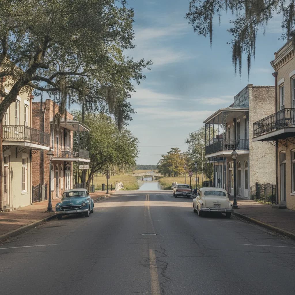 View of Abbeville, LA