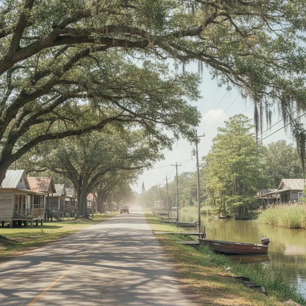 View of Bayou Blue, LA