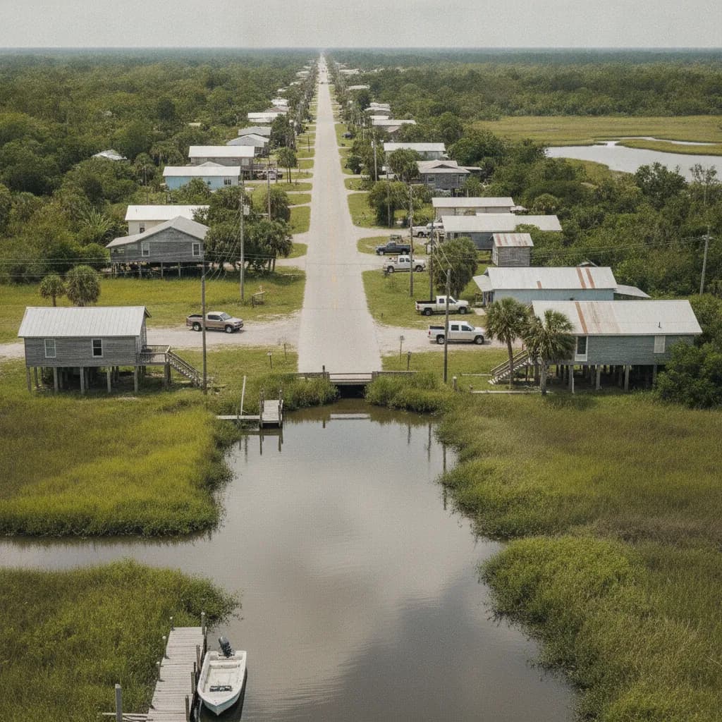 View of Galliano, LA
