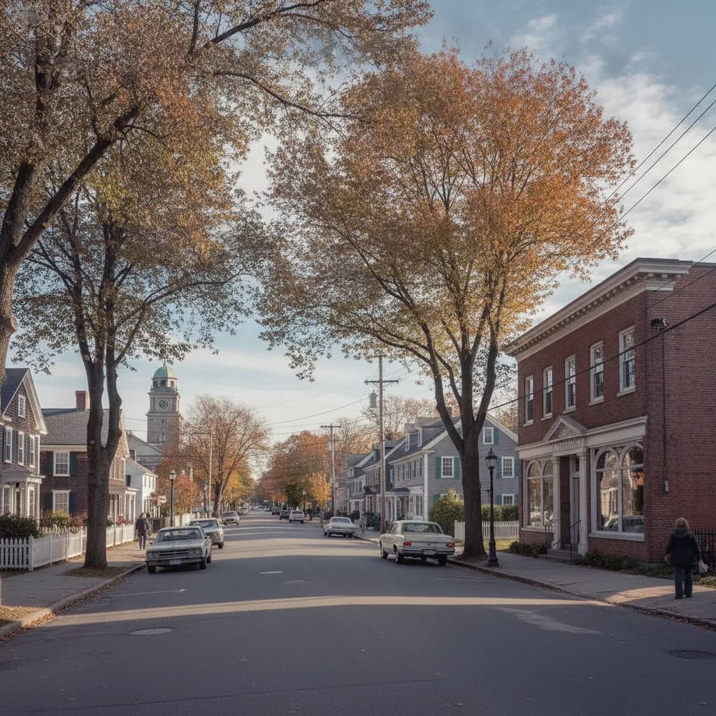 View of Abington, MA