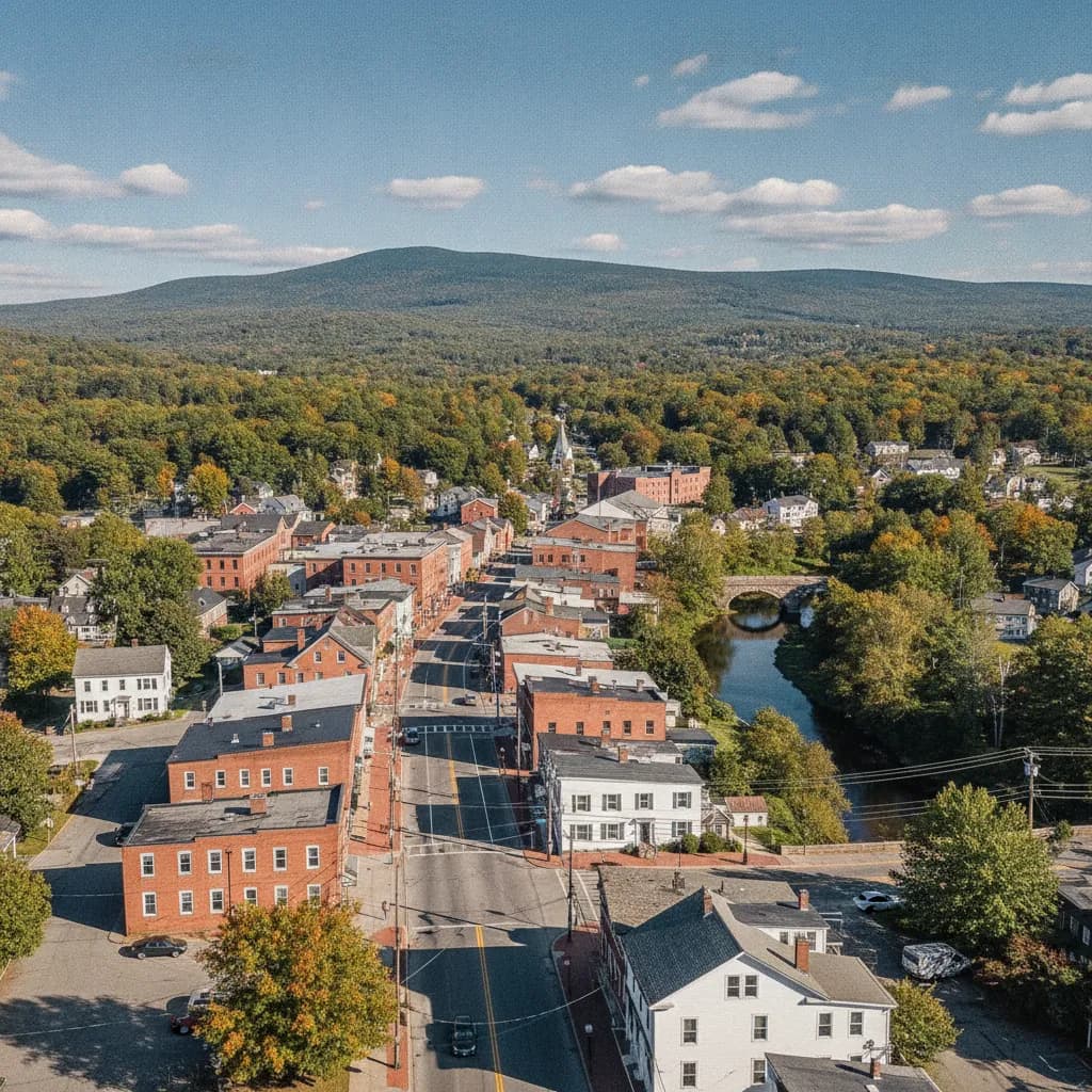 View of Adams, MA