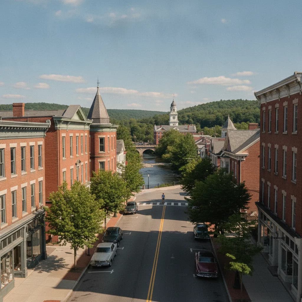 View of Attleboro, MA
