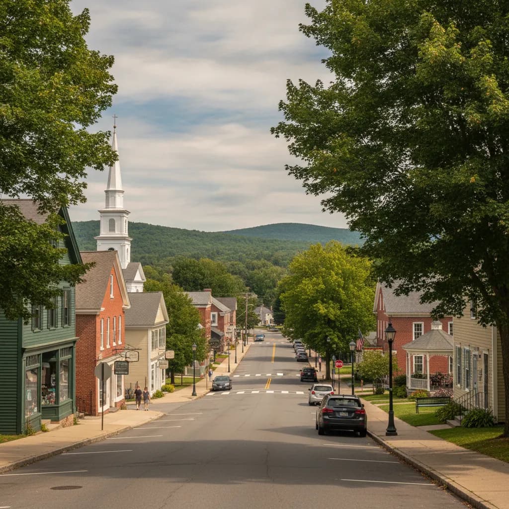 View of Belchertown, MA