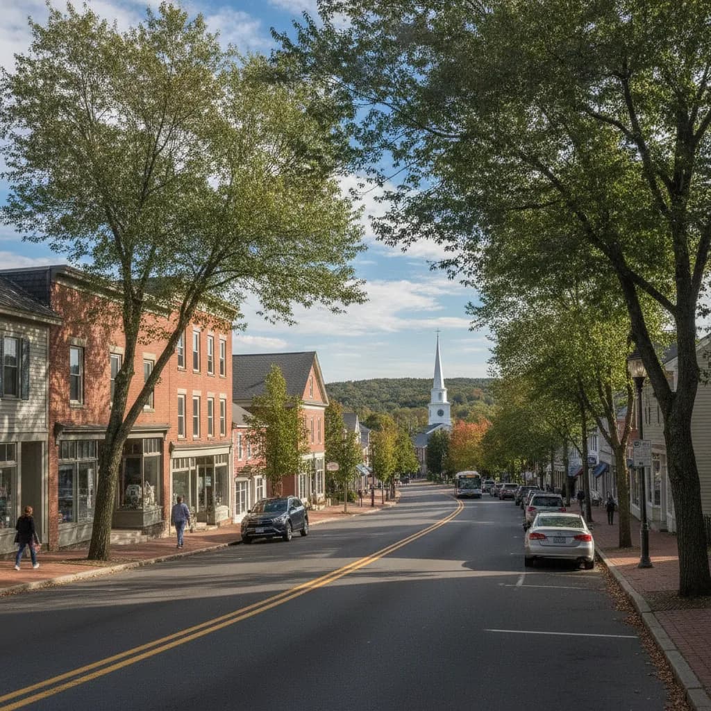 View of Bellingham, MA
