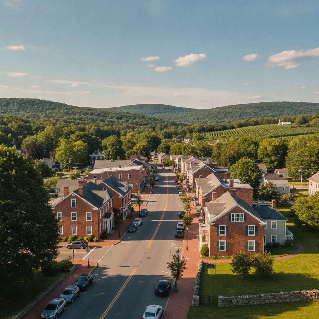 View of Charlton, MA