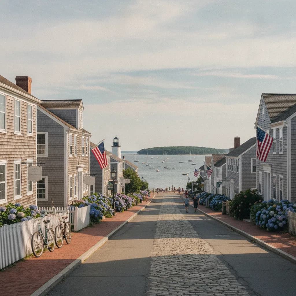 View of Edgartown, MA