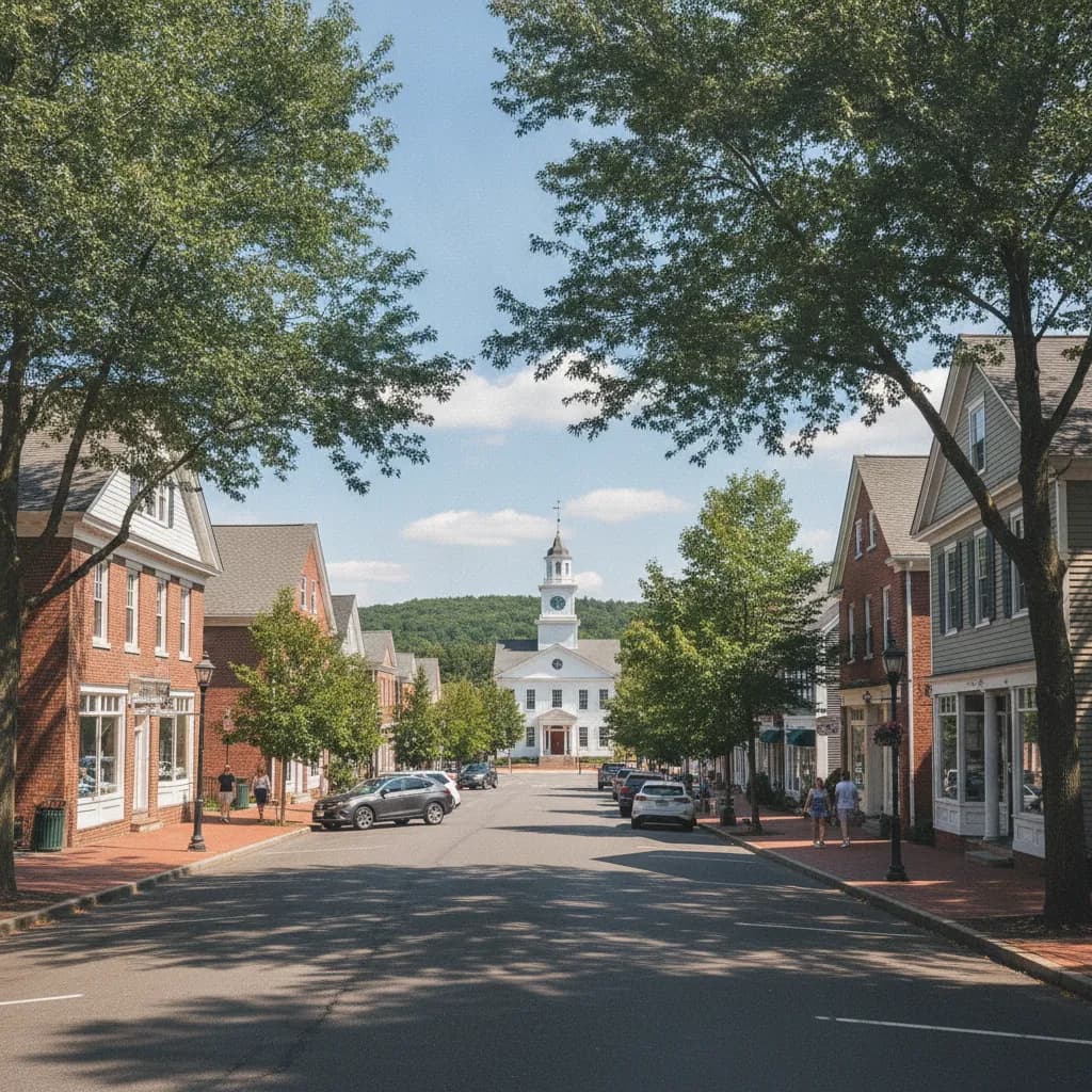 View of Franklin, MA