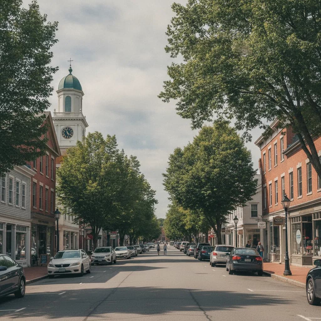 View of Georgetown, MA