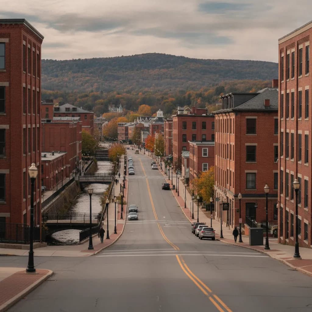 View of Holyoke, MA