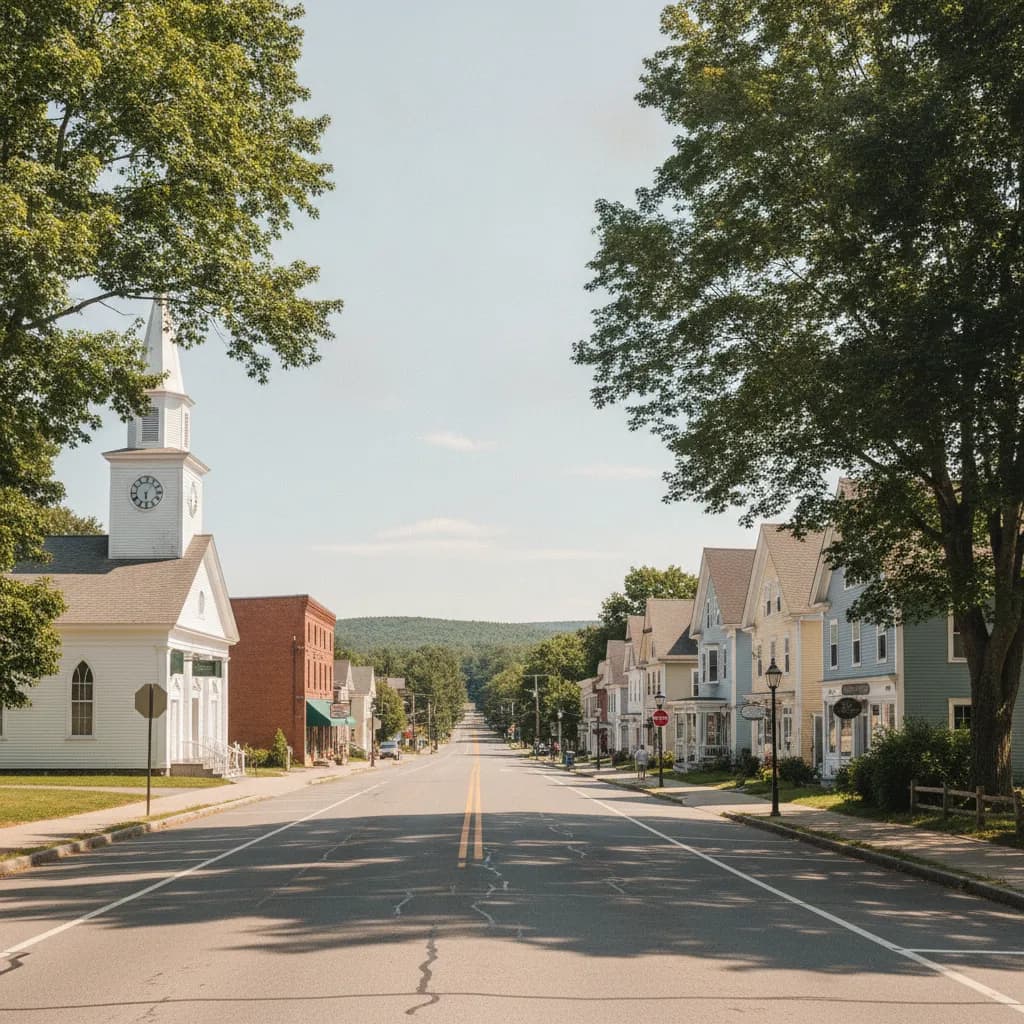 View of Hubbardston, MA