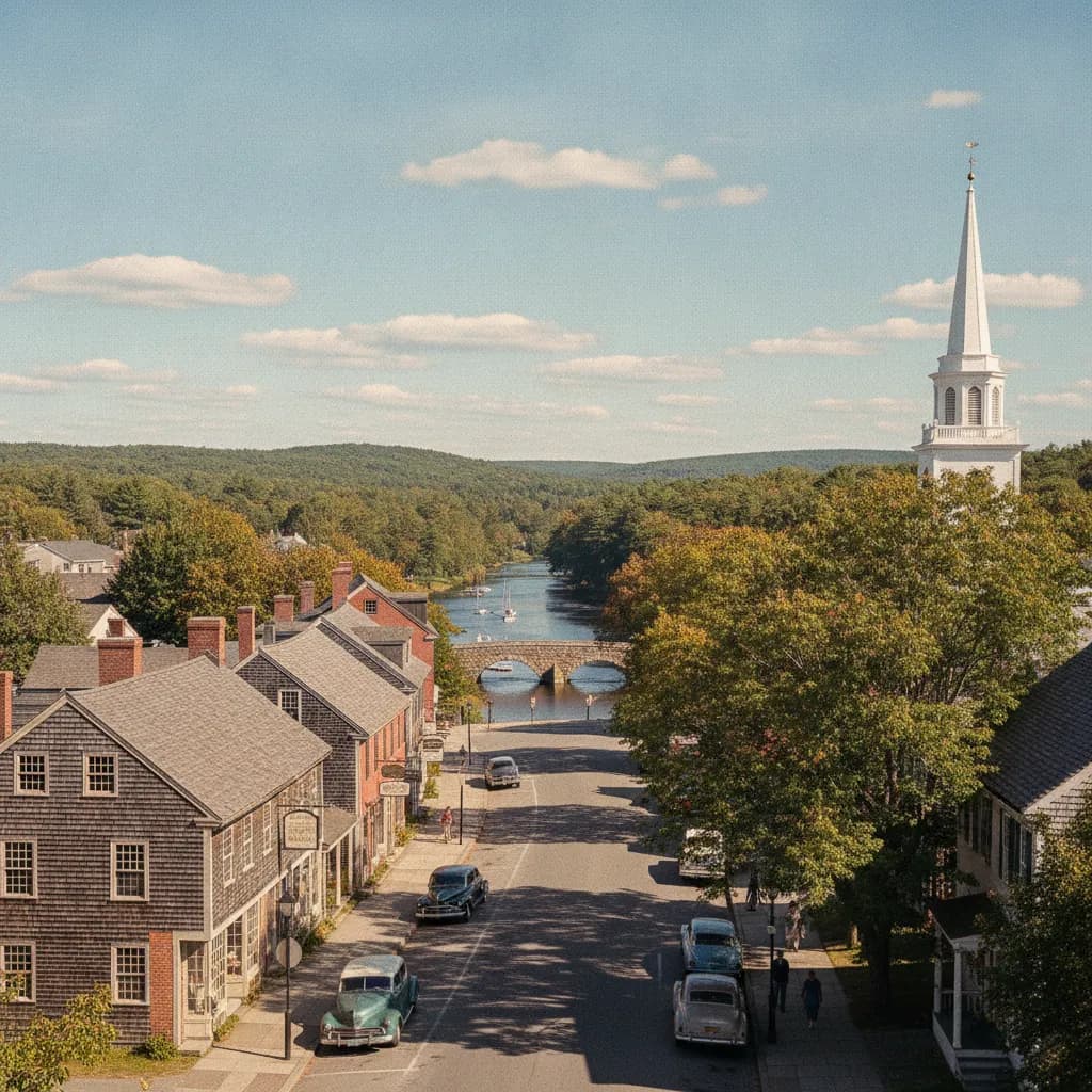 View of Ipswich, MA
