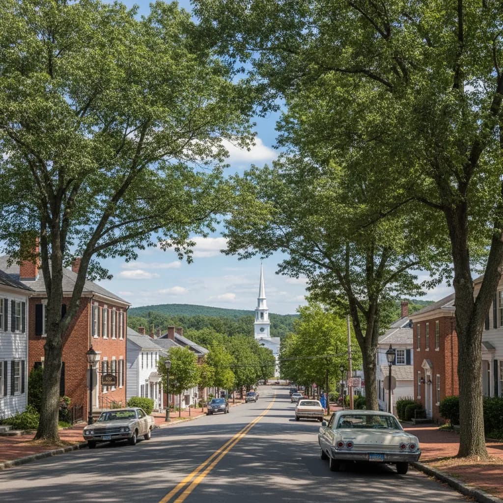 View of Lancaster, MA