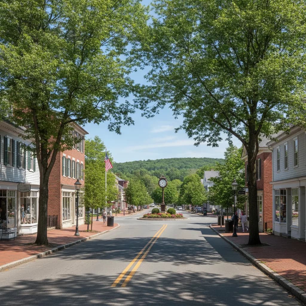 View of Lexington, MA