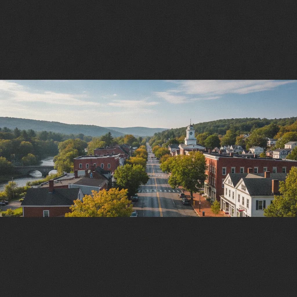 View of Ludlow, MA