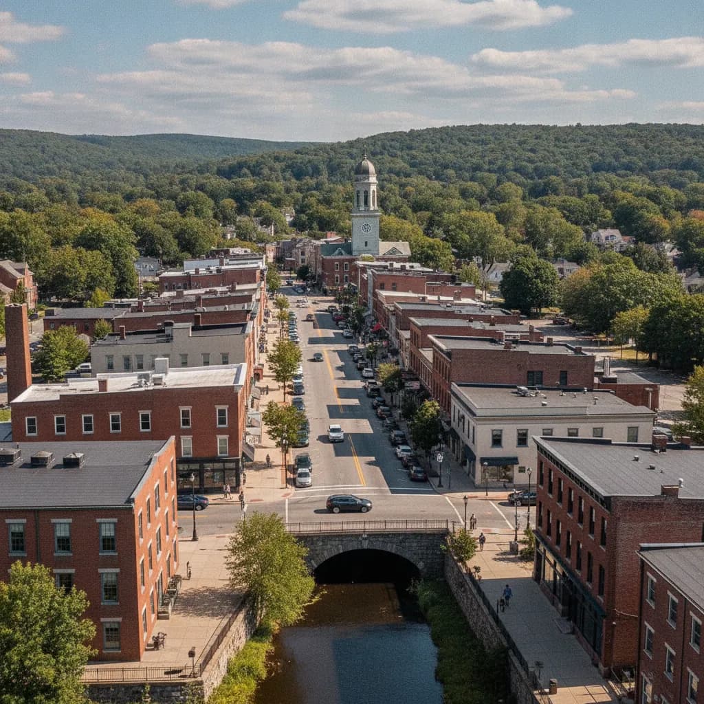 View of Milford, MA